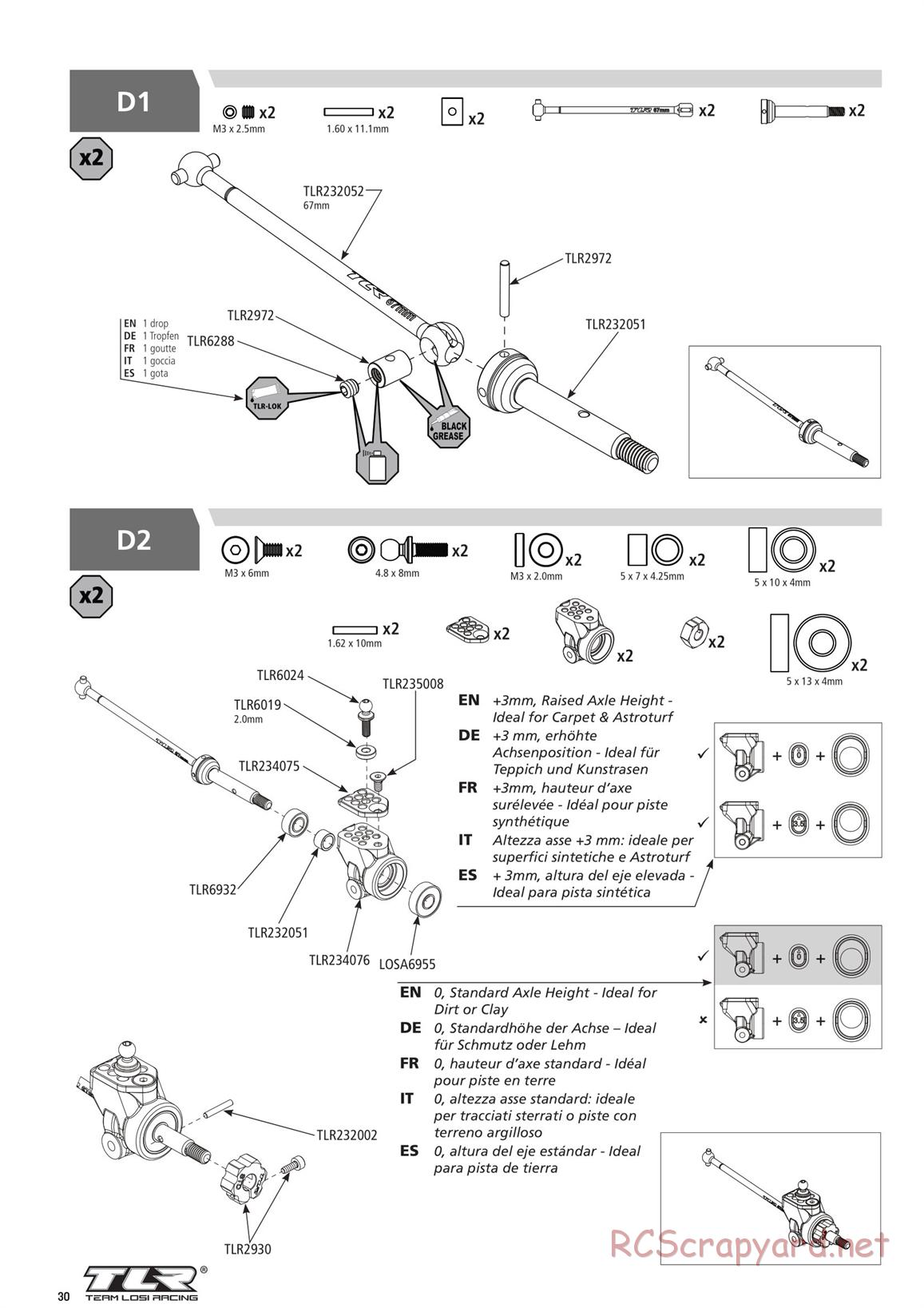 Team Losi - TLR 22 4.0 Race - Manual - Page 30