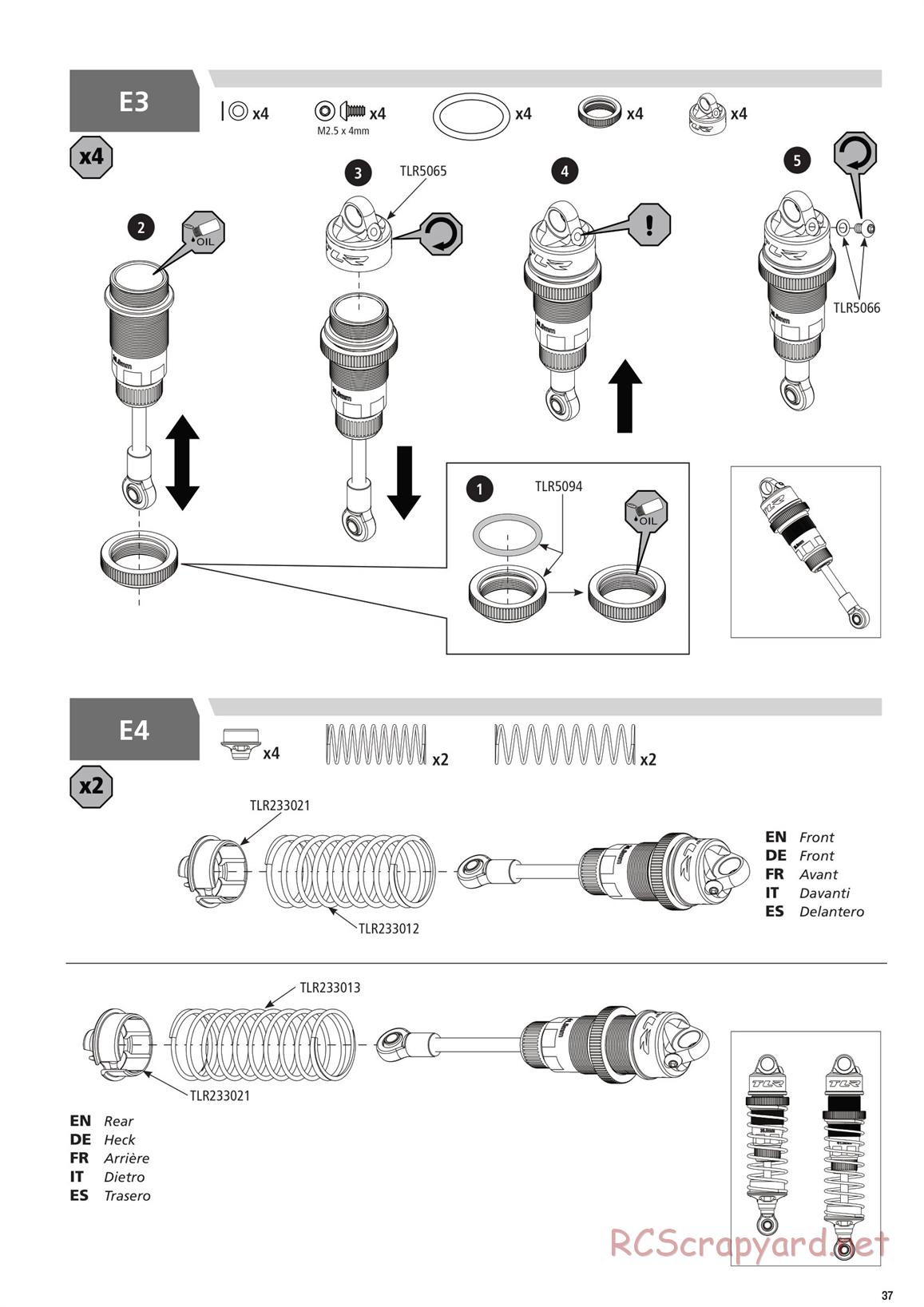 Team Losi - TLR 22 4.0 Race - Manual - Page 37