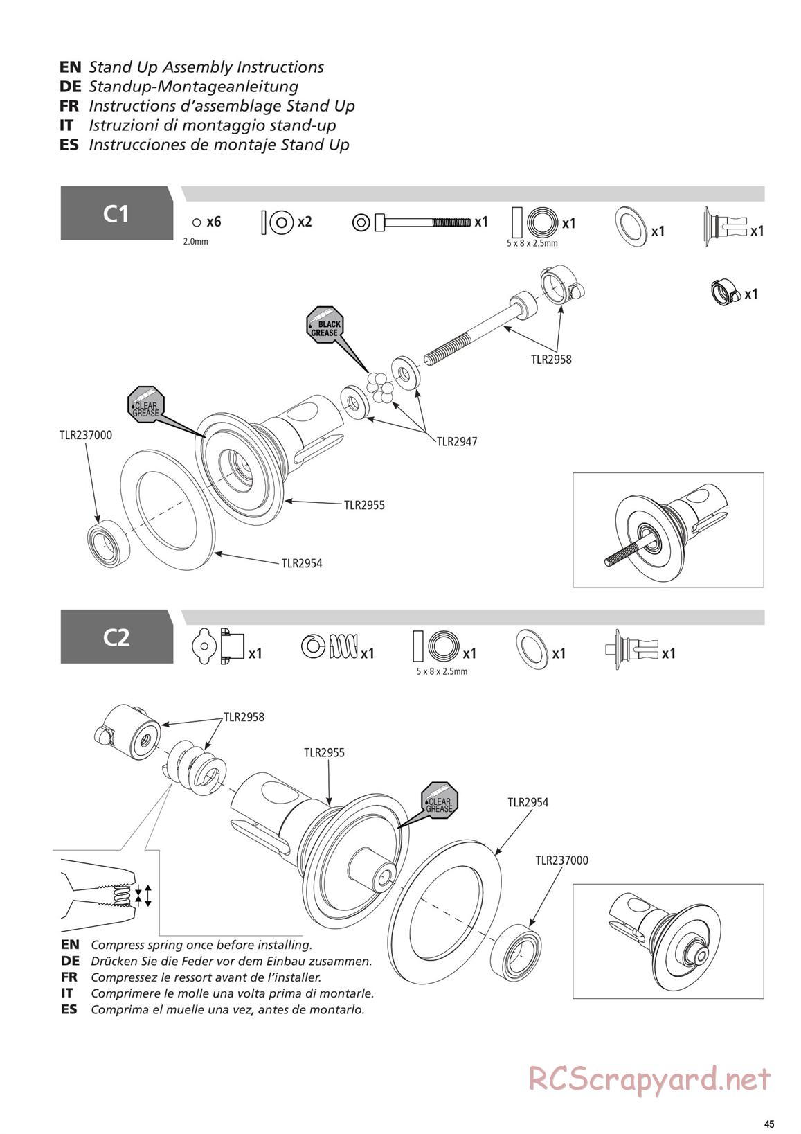 Team Losi - TLR 22 4.0 Race - Manual - Page 45