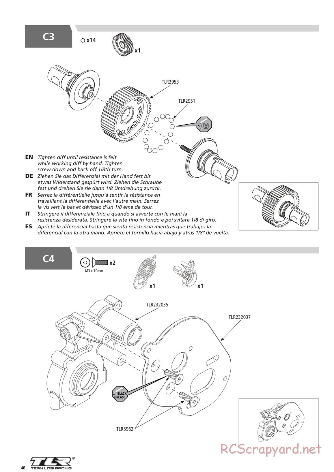 Team Losi - TLR 22 4.0 Race - Manual - Page 46