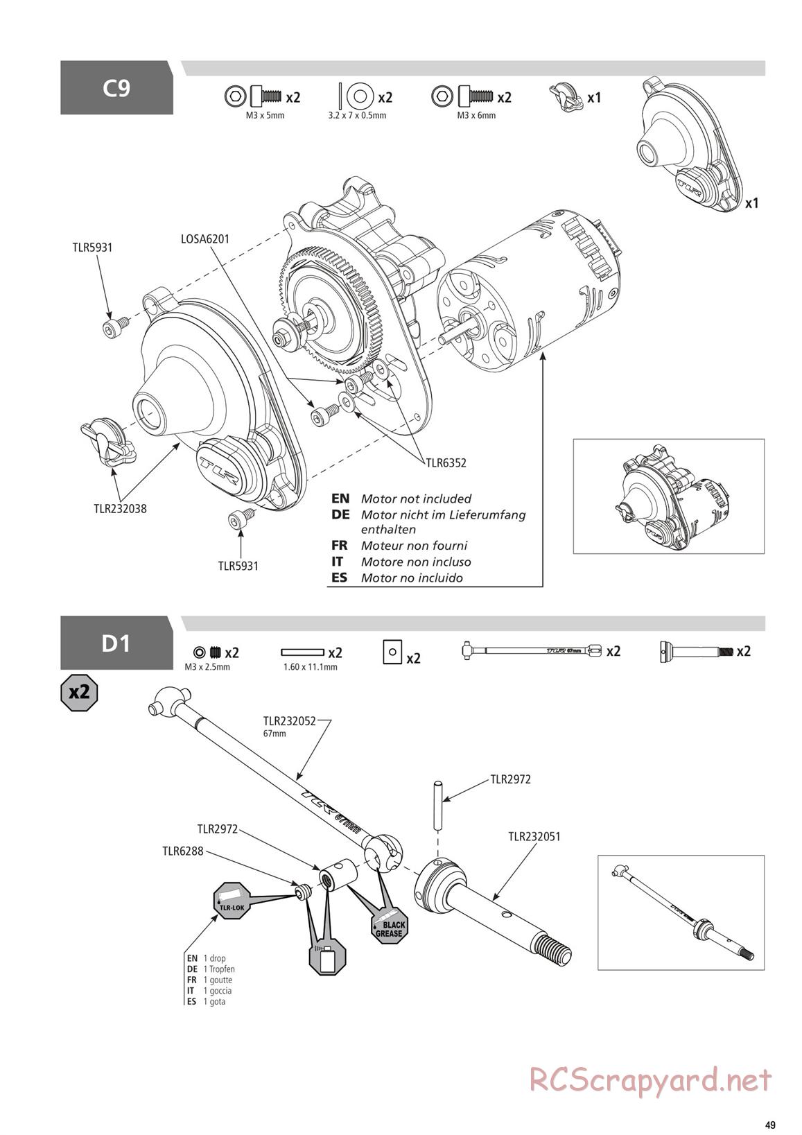 Team Losi - TLR 22 4.0 Race - Manual - Page 49