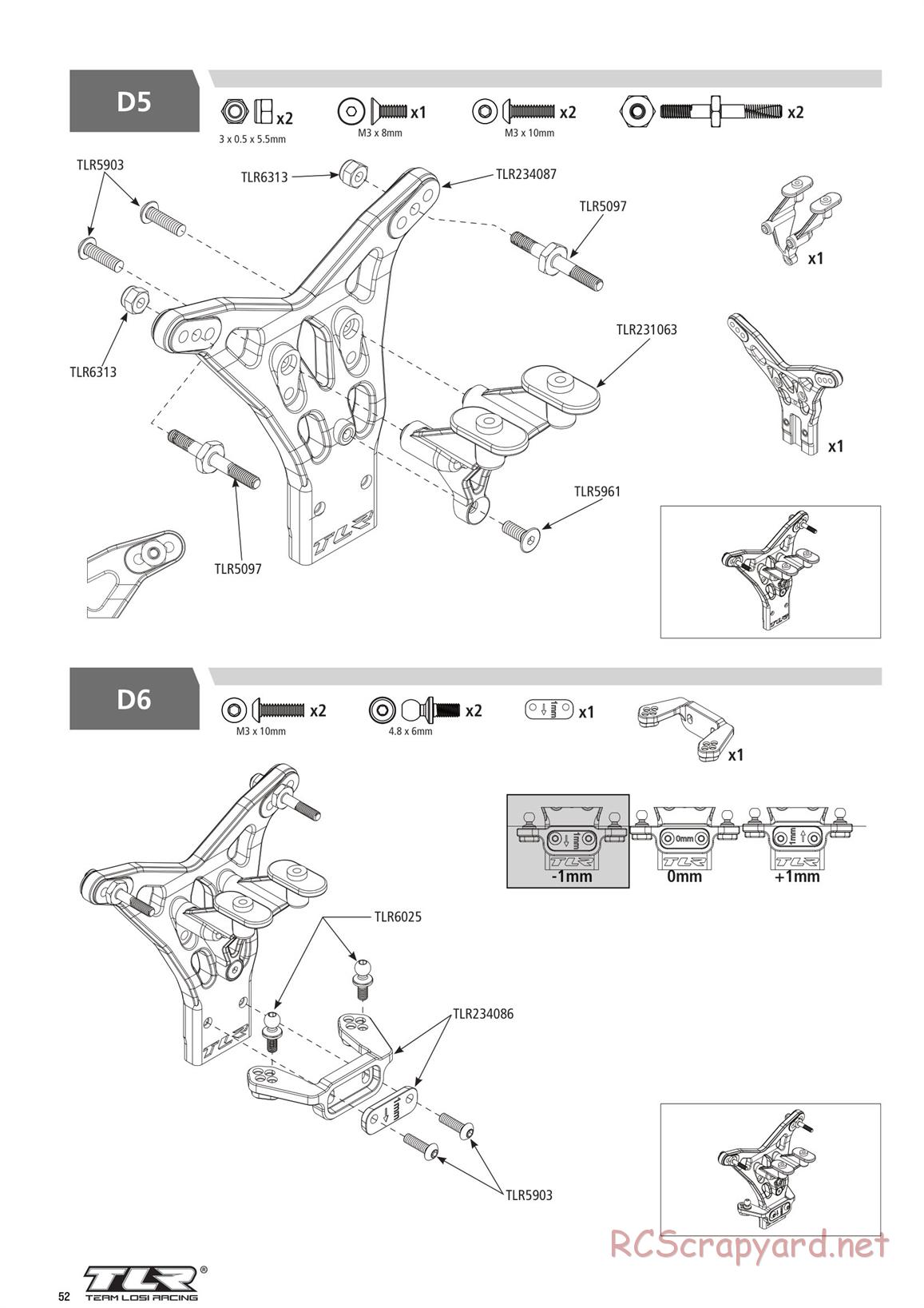 Team Losi - TLR 22 4.0 Race - Manual - Page 52