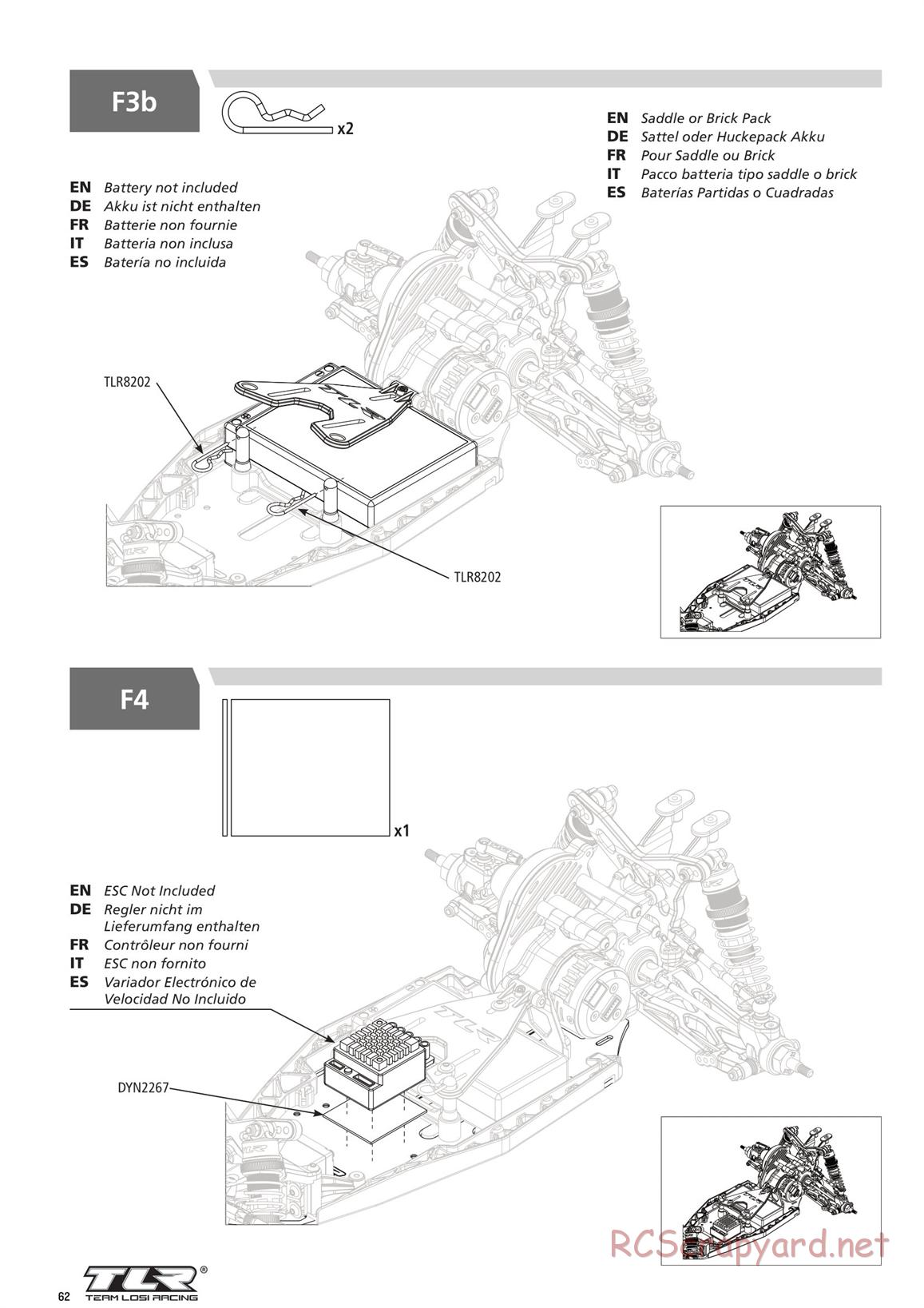 Team Losi - TLR 22 4.0 Race - Manual - Page 62