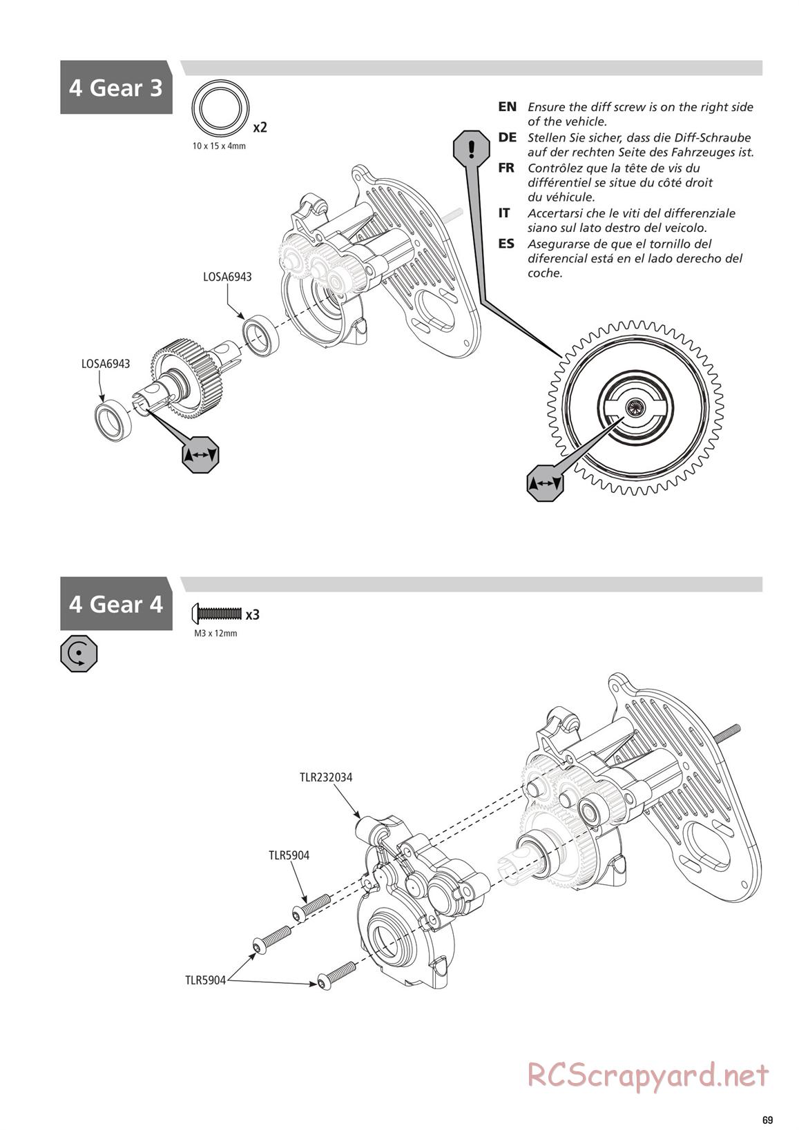 Team Losi - TLR 22 4.0 Race - Manual - Page 69