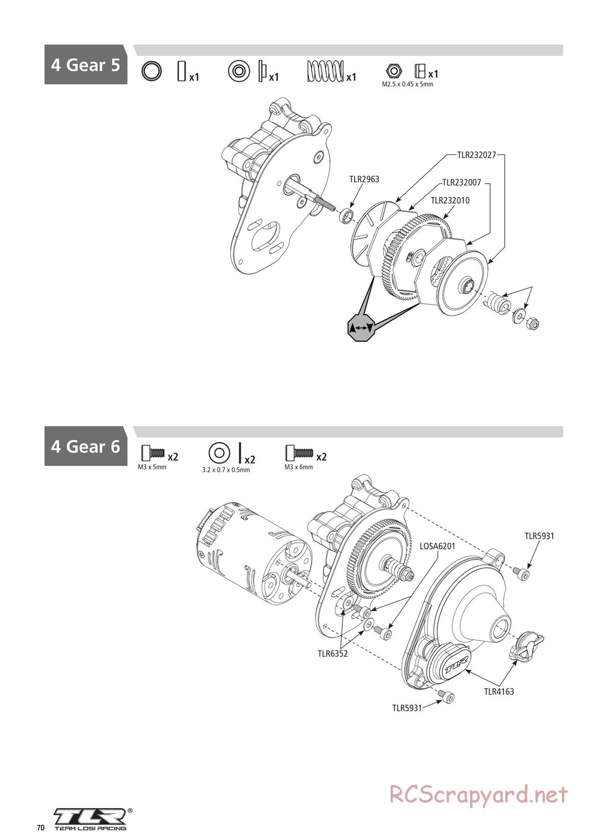 Team Losi - TLR 22 4.0 Race - Manual - Page 70