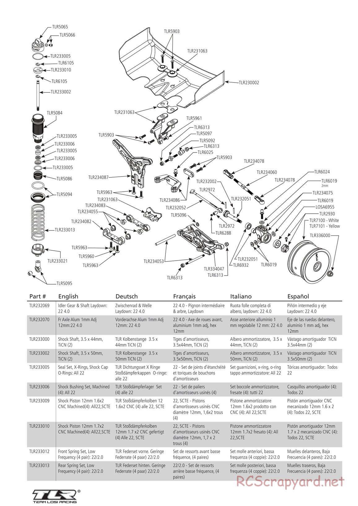 Team Losi - TLR 22 4.0 Race - Manual - Page 80