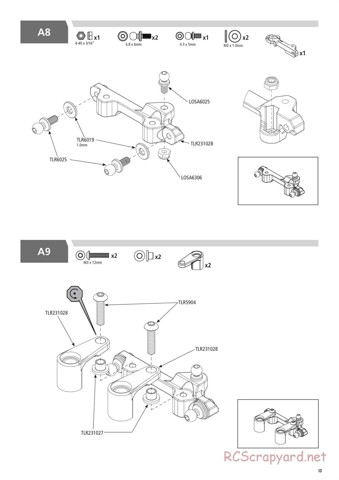 Team Losi - TLR 22 4.0 SR Race Spec - Manual - Page 13