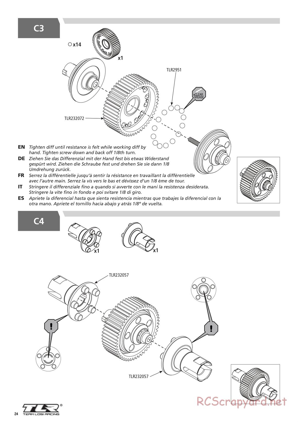 Team Losi - TLR 22 4.0 SR Race Spec - Manual - Page 24