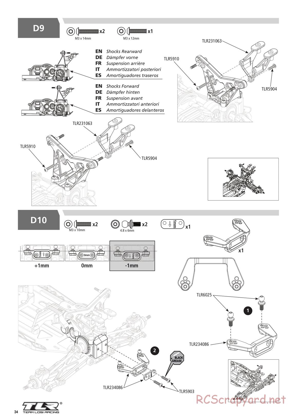Team Losi - TLR 22 4.0 SR Race Spec - Manual - Page 34