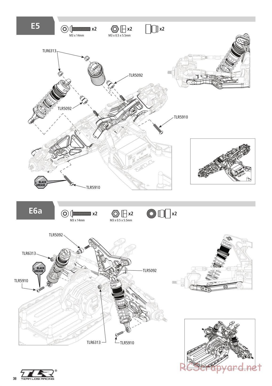 Team Losi - TLR 22 4.0 SR Race Spec - Manual - Page 38