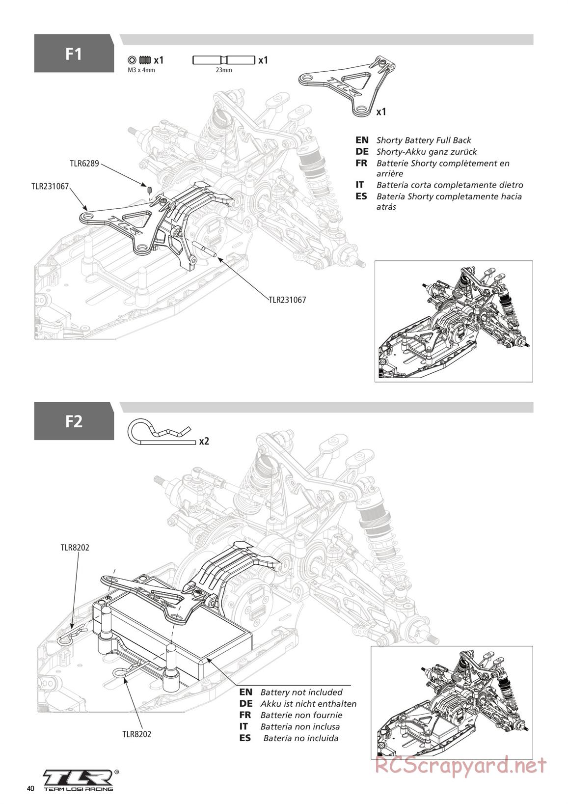 Team Losi - TLR 22 4.0 SR Race Spec - Manual - Page 40