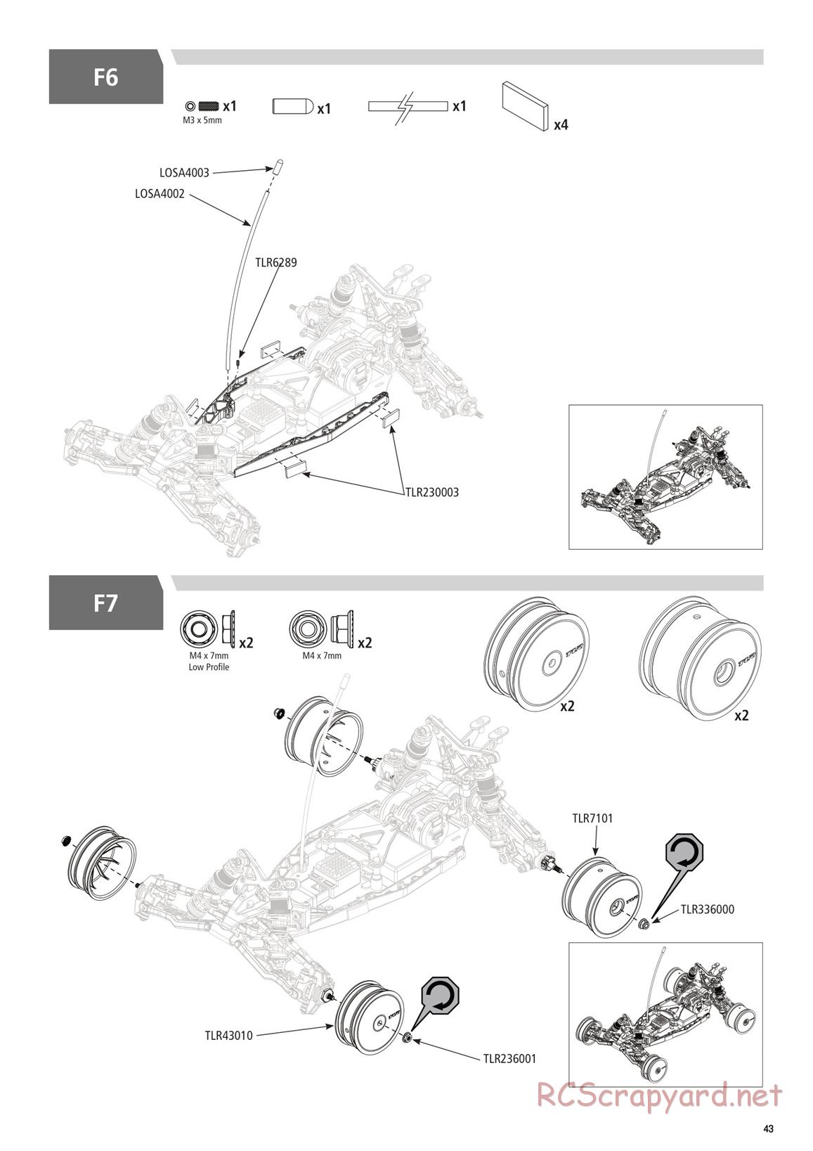 Team Losi - TLR 22 4.0 SR Race Spec - Manual - Page 43