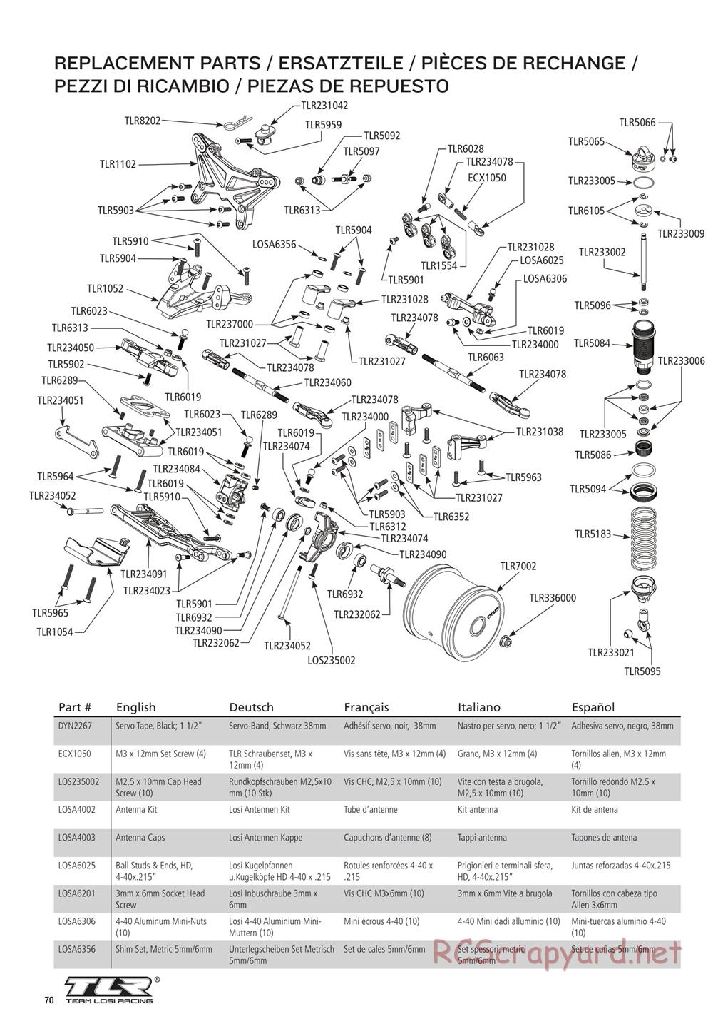 Team Losi - 22T 4.0 Race - Manual - Page 1