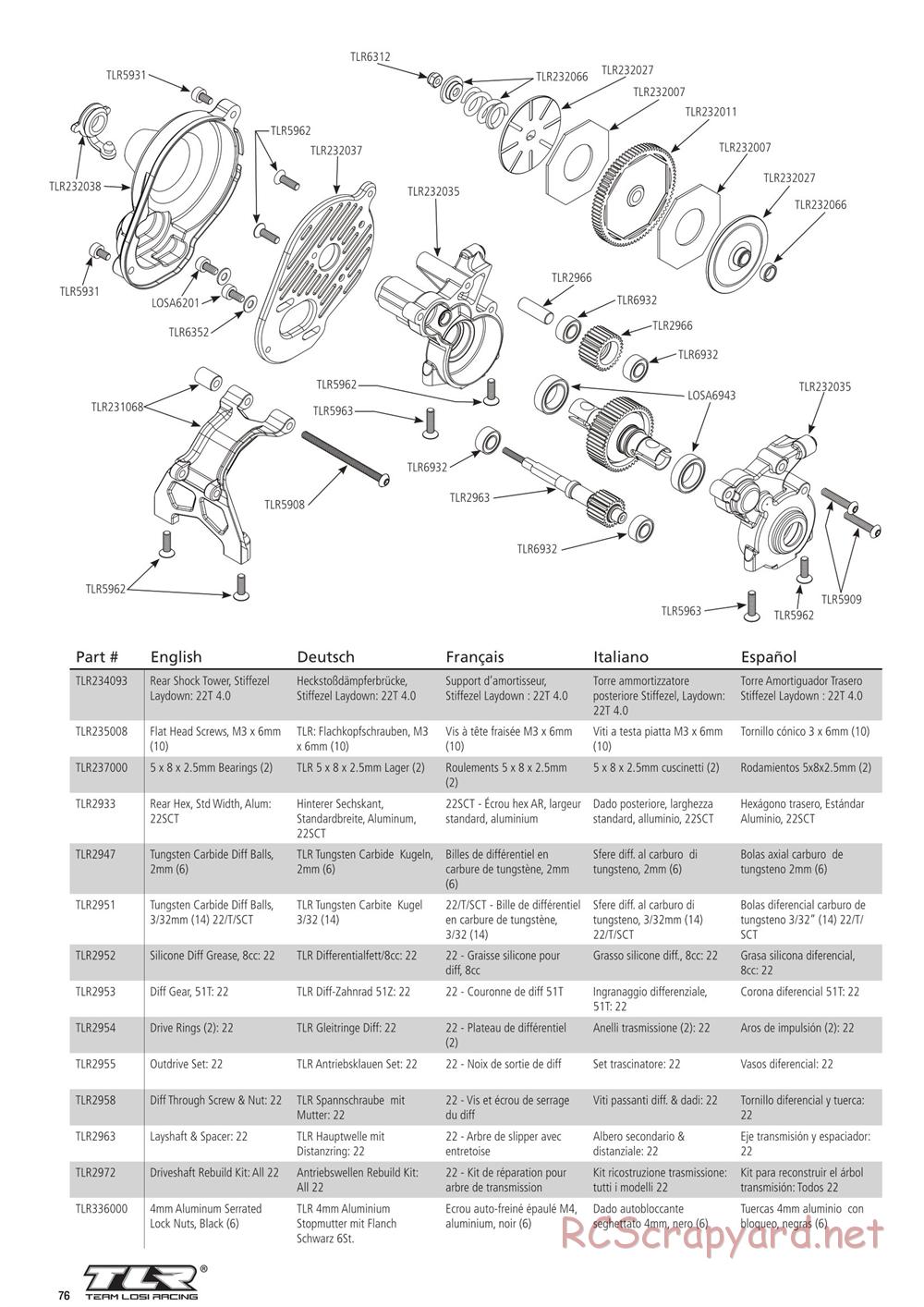 Team Losi - 22T 4.0 Race - Manual - Page 7