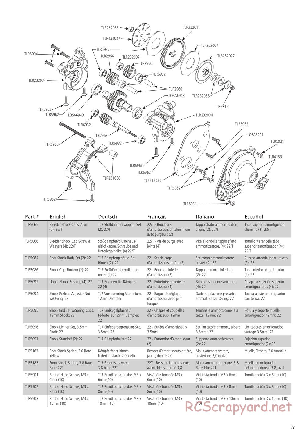 Team Losi - 22T 4.0 Race - Manual - Page 8