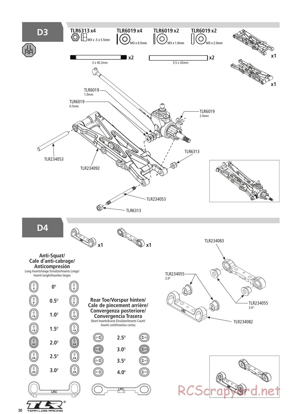 Team Losi - 22T 4.0 Race - Manual - Page 30