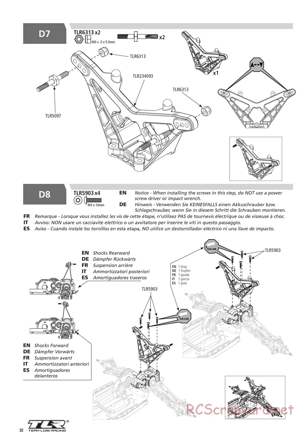 Team Losi - 22T 4.0 Race - Manual - Page 32