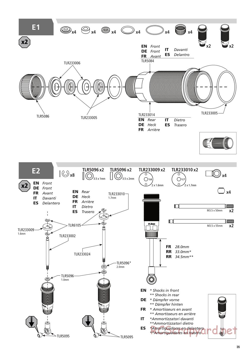 Team Losi - 22T 4.0 Race - Manual - Page 35