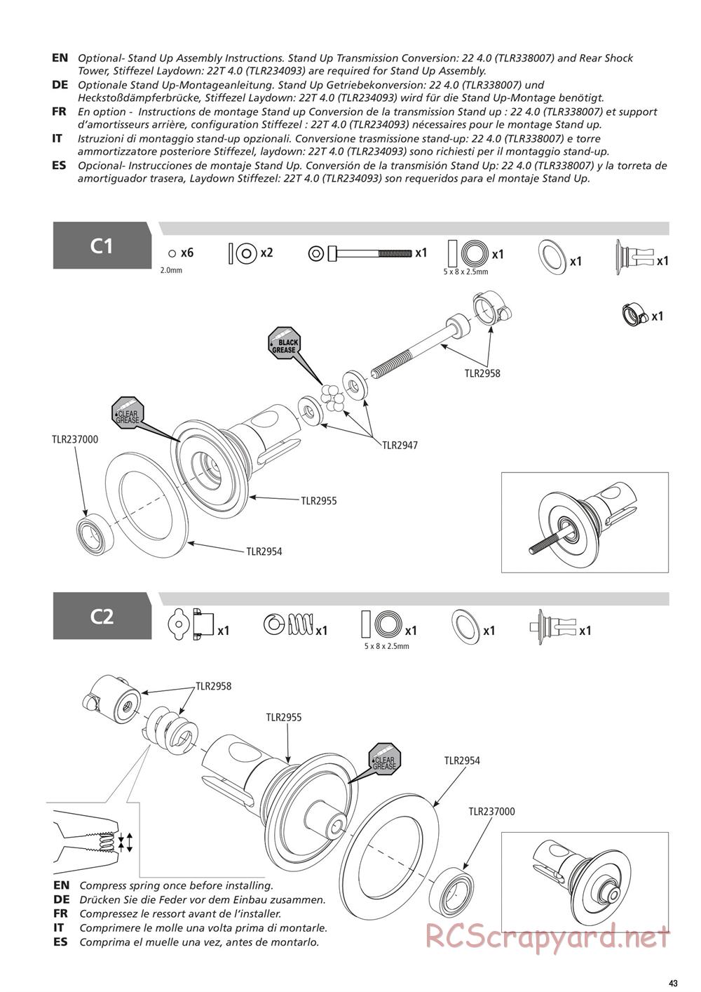 Team Losi - 22T 4.0 Race - Manual - Page 43