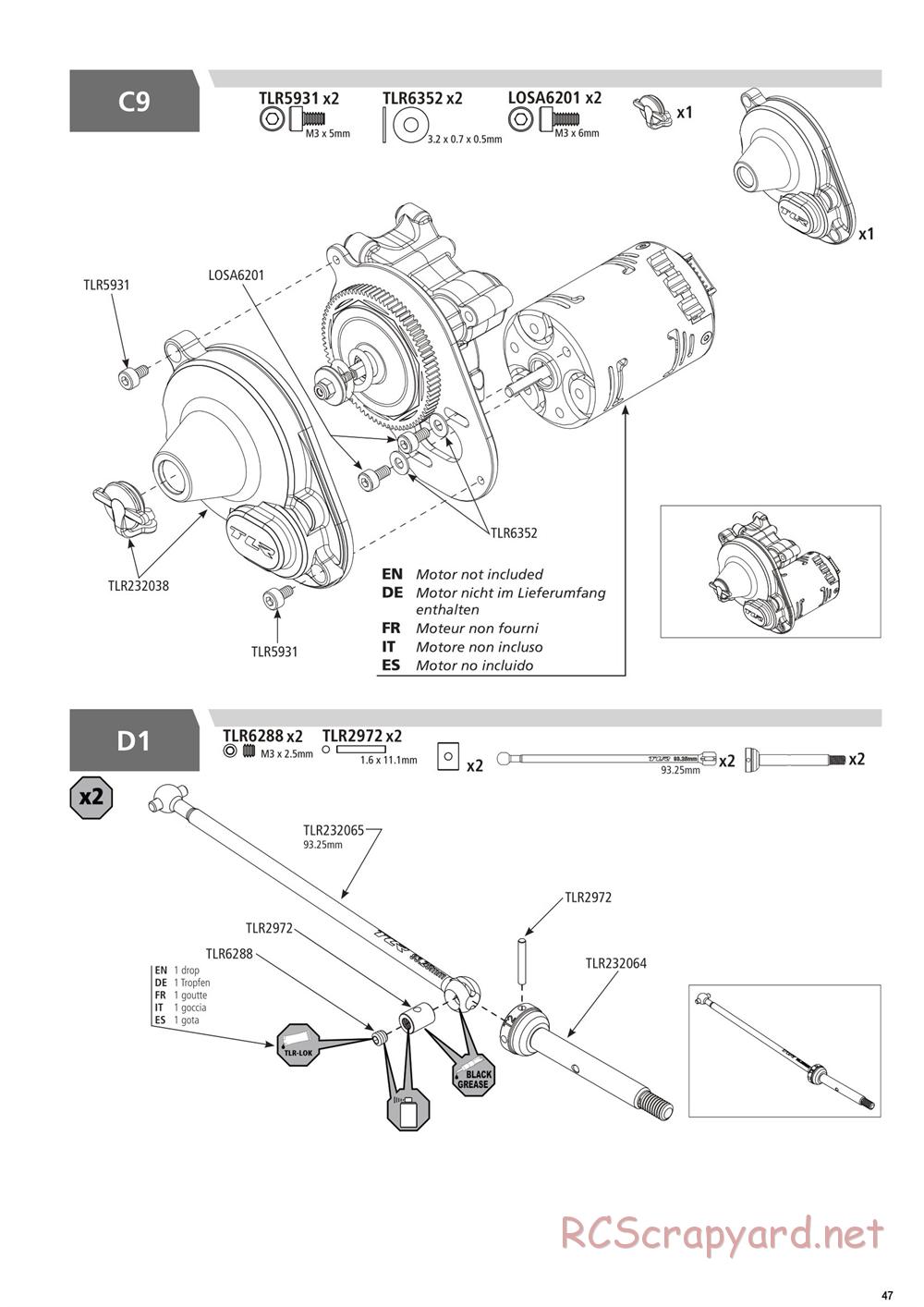 Team Losi - 22T 4.0 Race - Manual - Page 47