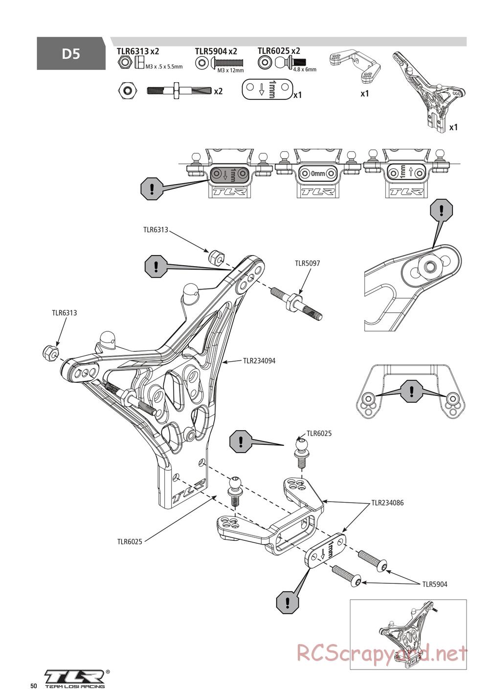 Team Losi - 22T 4.0 Race - Manual - Page 50