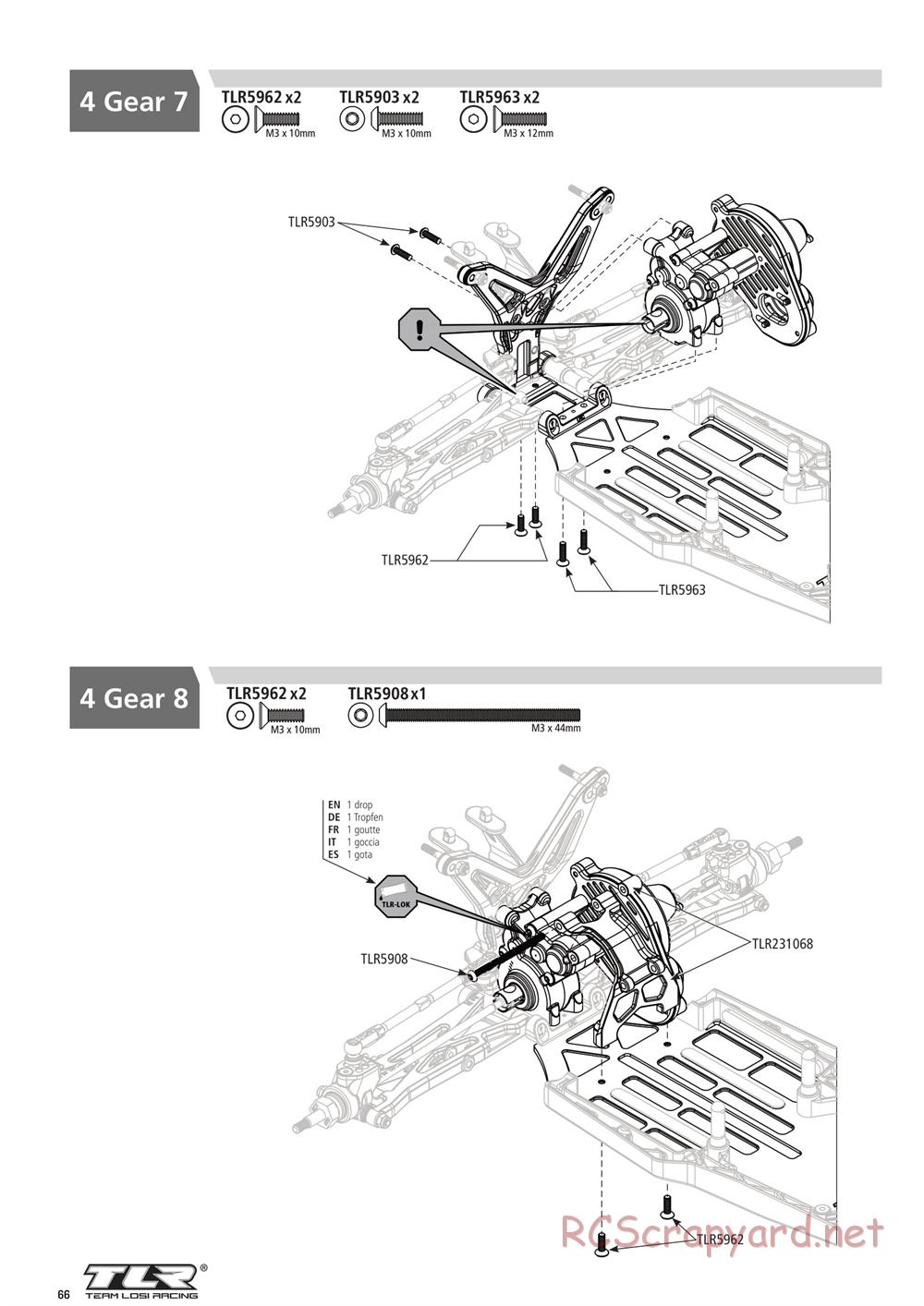 Team Losi - 22T 4.0 Race - Manual - Page 66