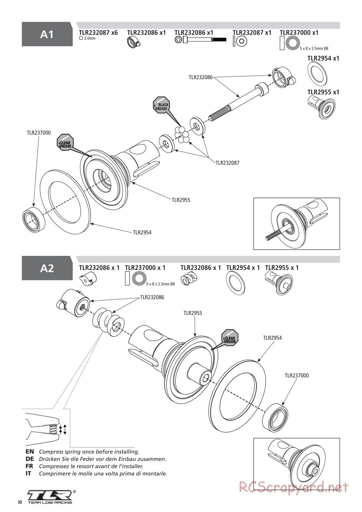 Team Losi - TLR 22 5.0 SR Race Spec - Manual - Page 10