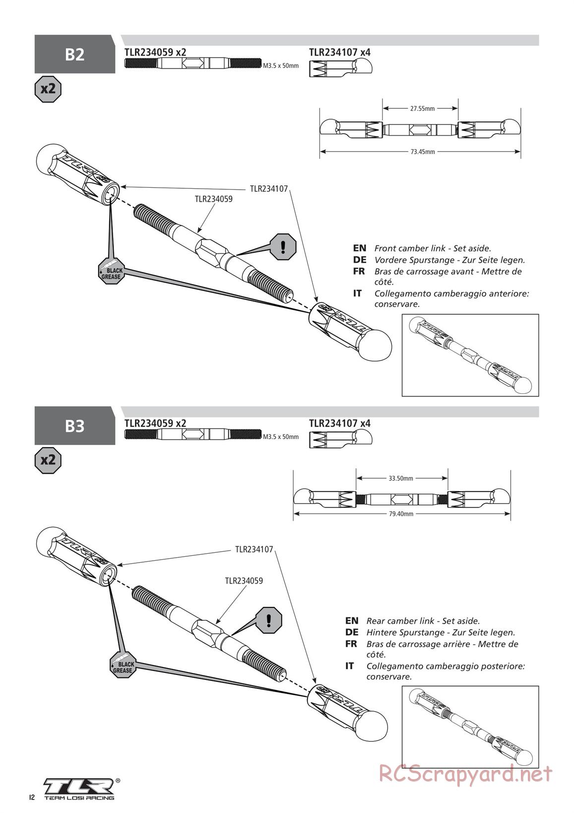 Team Losi - TLR 22 5.0 SR Race Spec - Manual - Page 12