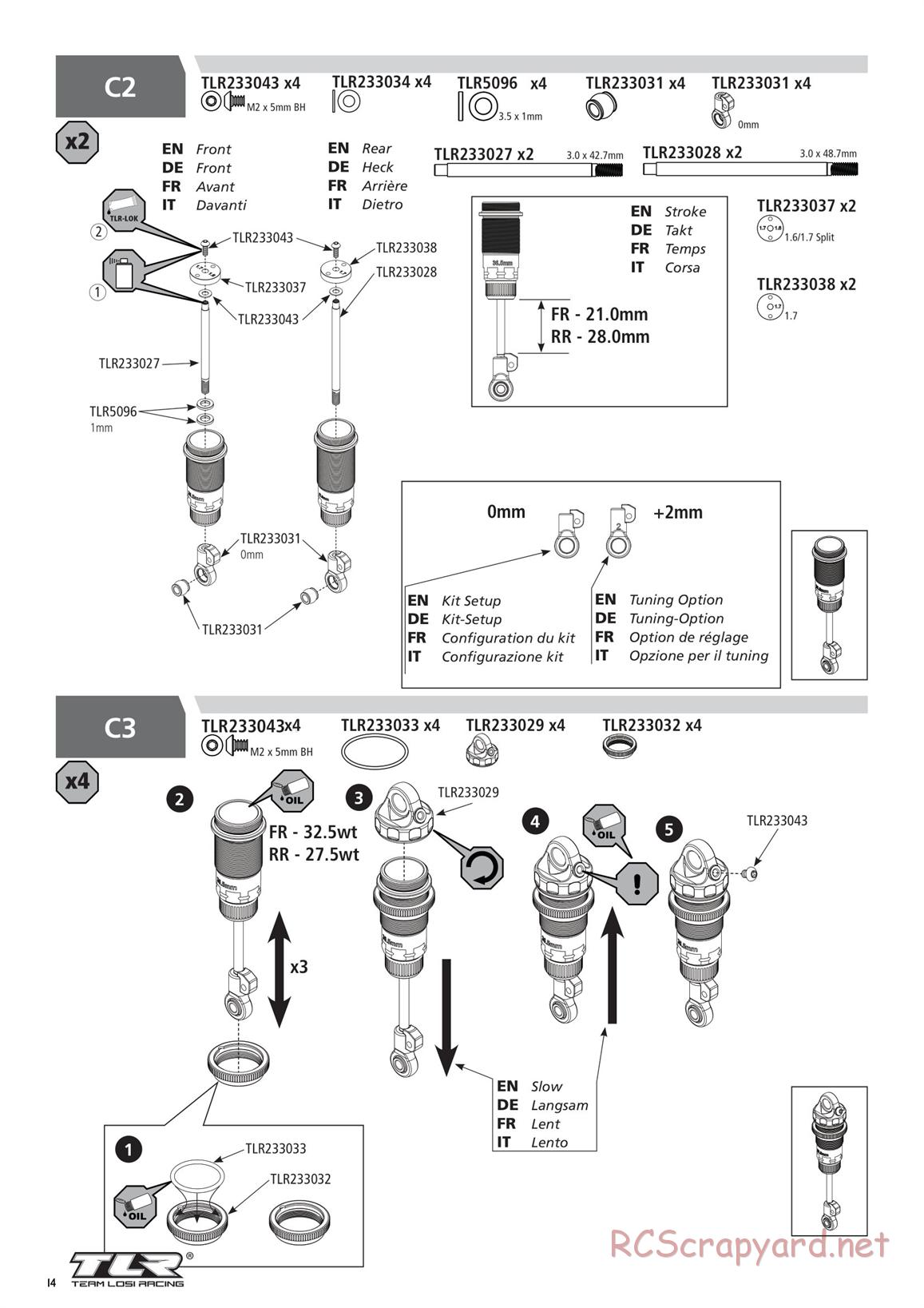 Team Losi - TLR 22 5.0 SR Race Spec - Manual - Page 14