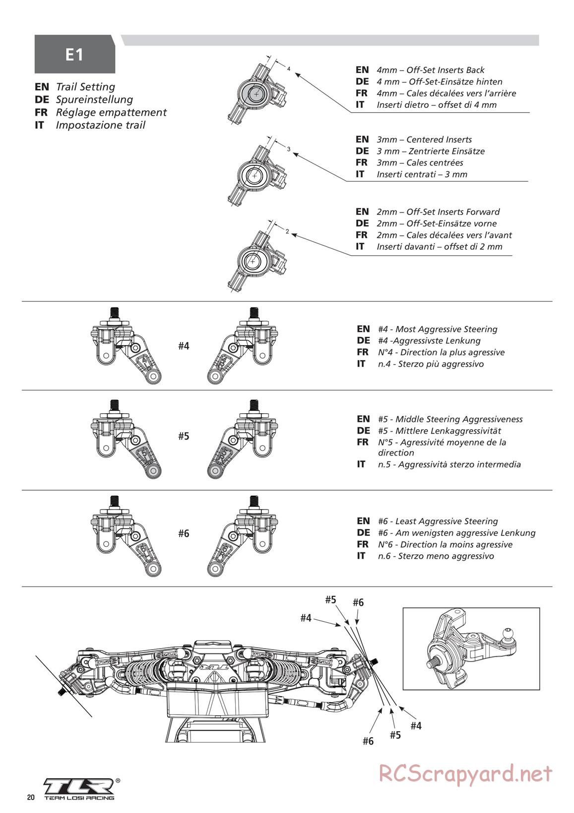 Team Losi - TLR 22 5.0 SR Race Spec - Manual - Page 20