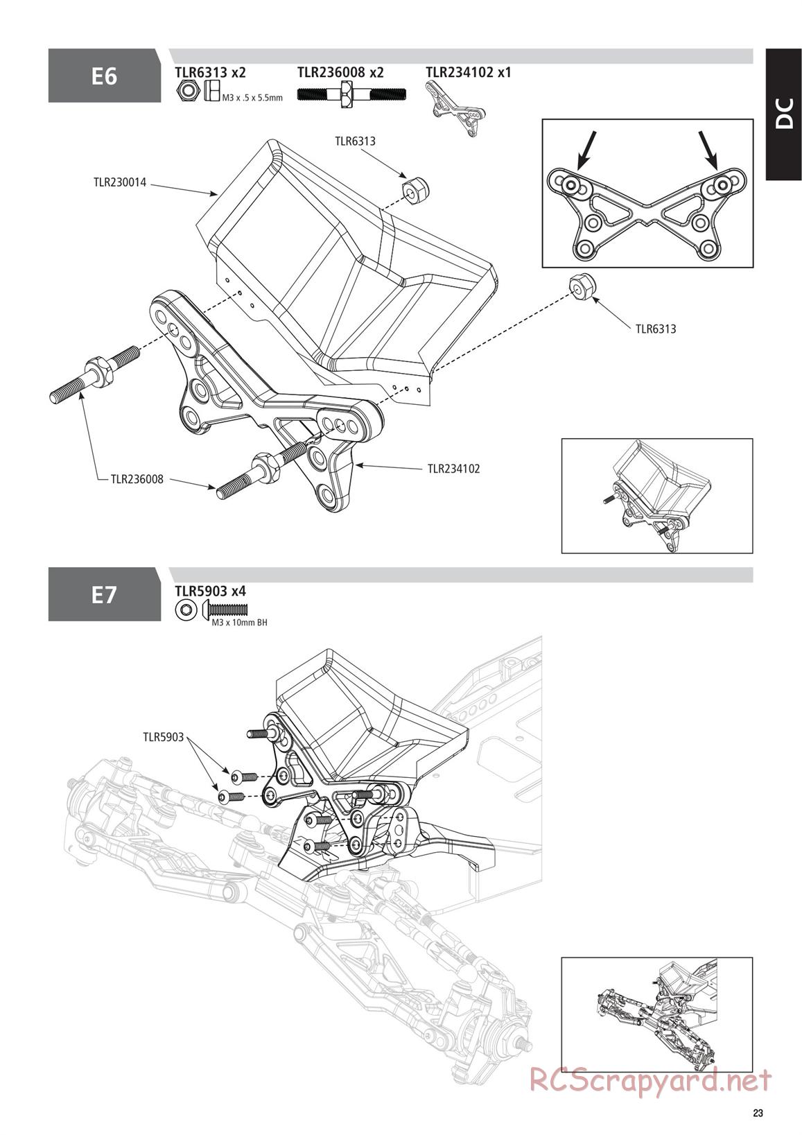 Team Losi - TLR 22 5.0 SR Race Spec - Manual - Page 23