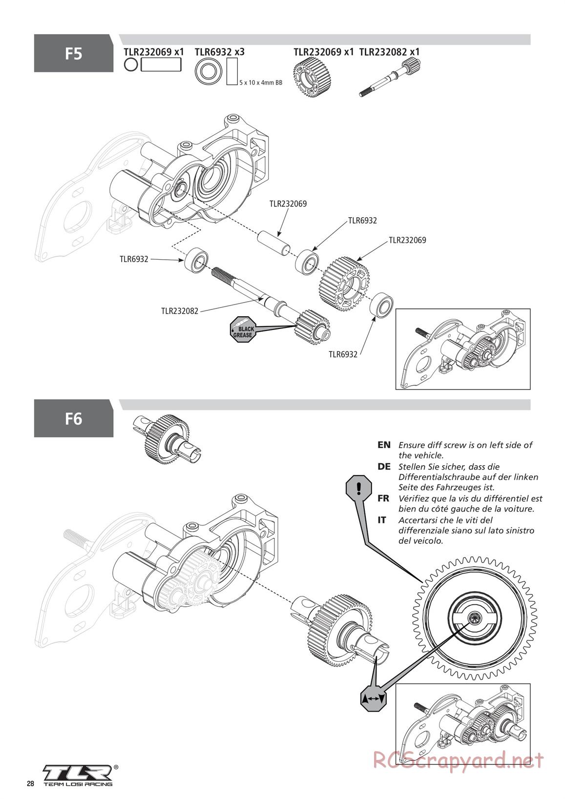 Team Losi - TLR 22 5.0 SR Race Spec - Manual - Page 28