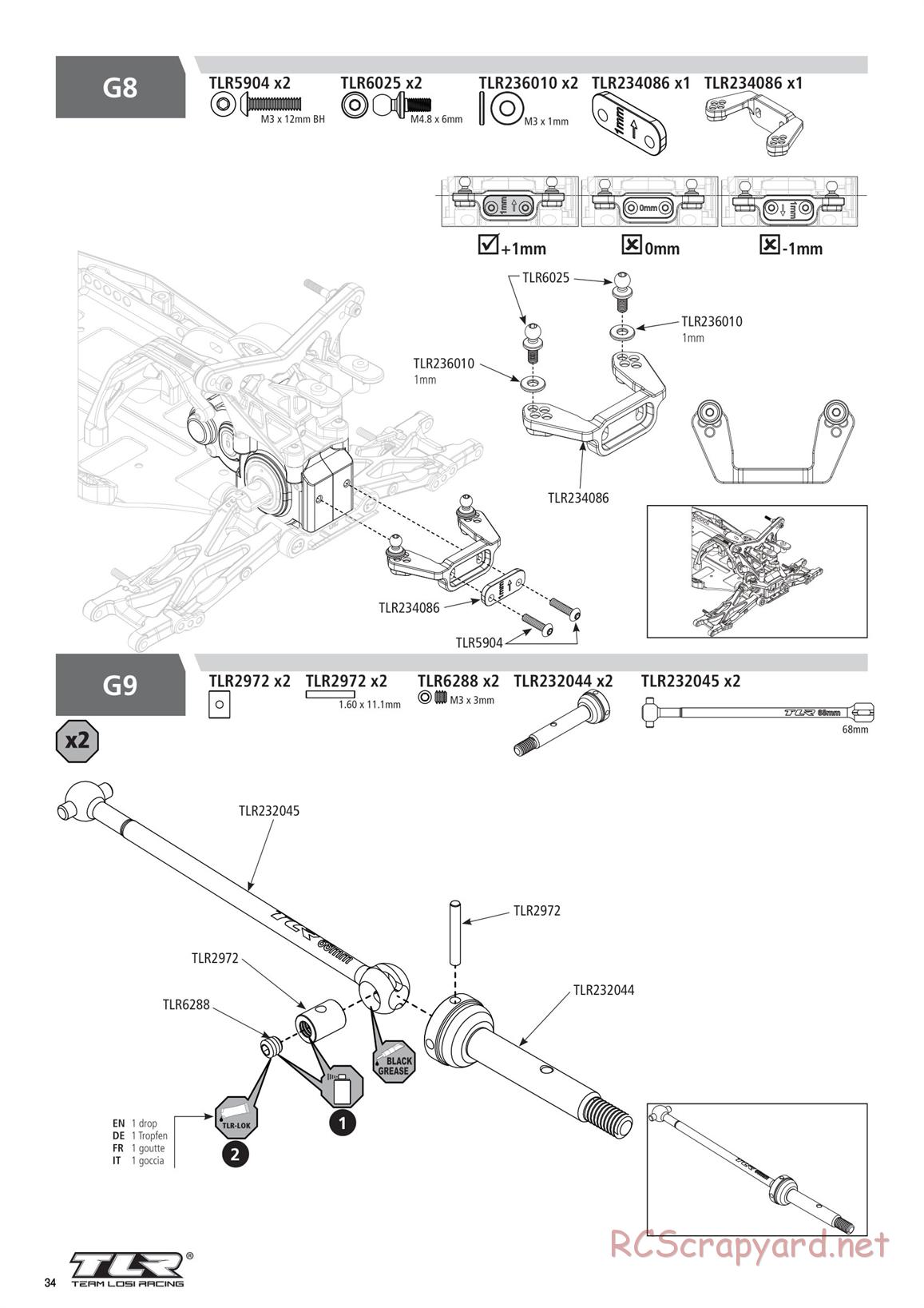 Team Losi - TLR 22 5.0 SR Race Spec - Manual - Page 34