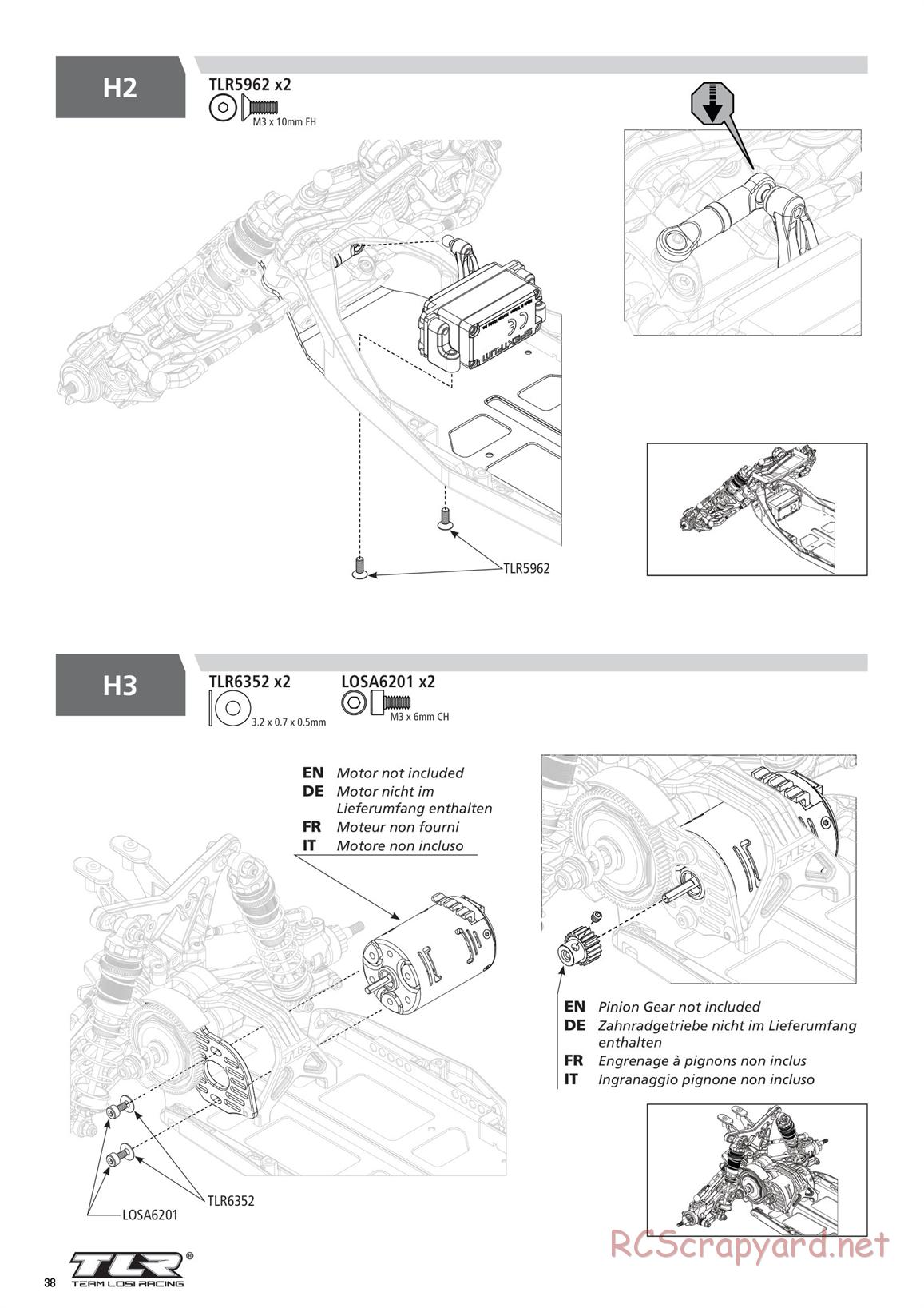 Team Losi - TLR 22 5.0 SR Race Spec - Manual - Page 38
