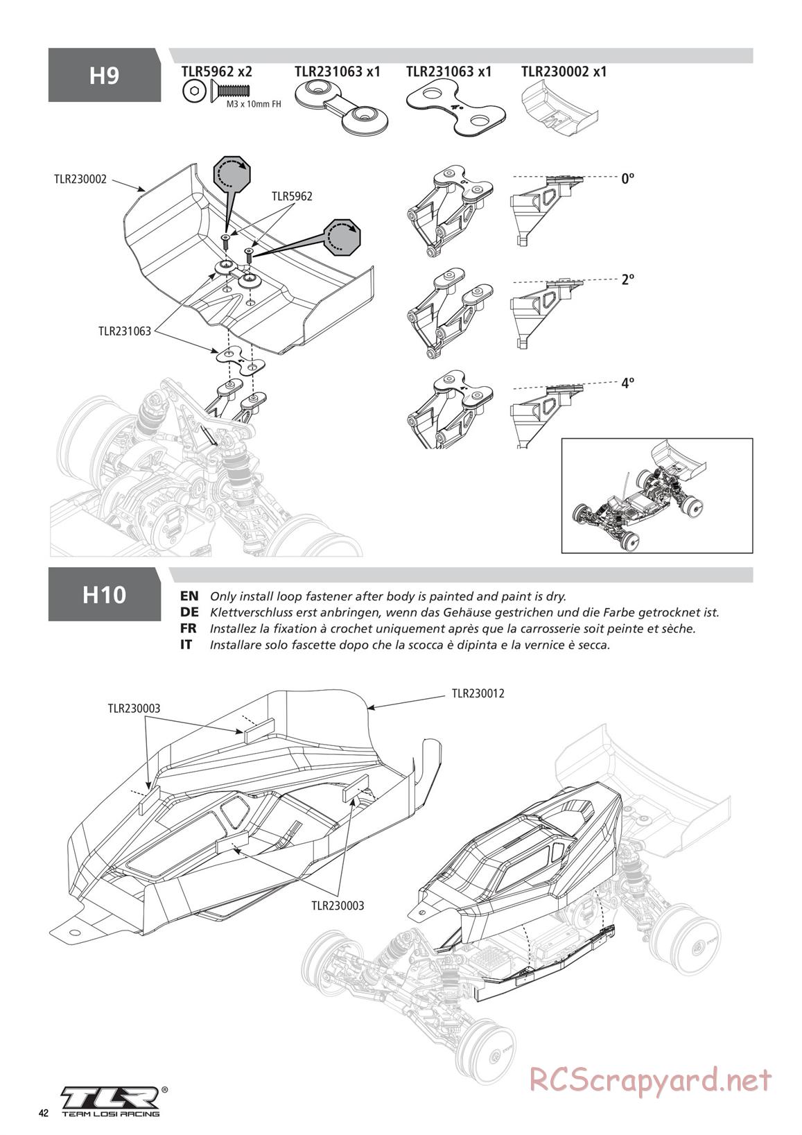 Team Losi - TLR 22 5.0 SR Race Spec - Manual - Page 42