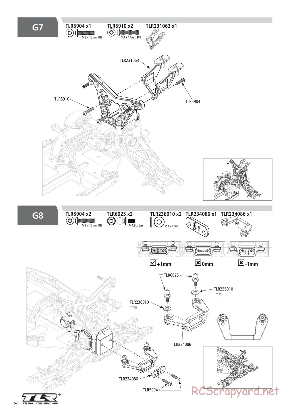Team Losi - TLR 22 5.0 SR Race Spec - Manual - Page 52