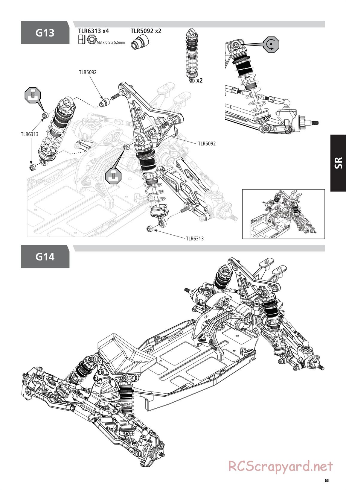 Team Losi - TLR 22 5.0 SR Race Spec - Manual - Page 55