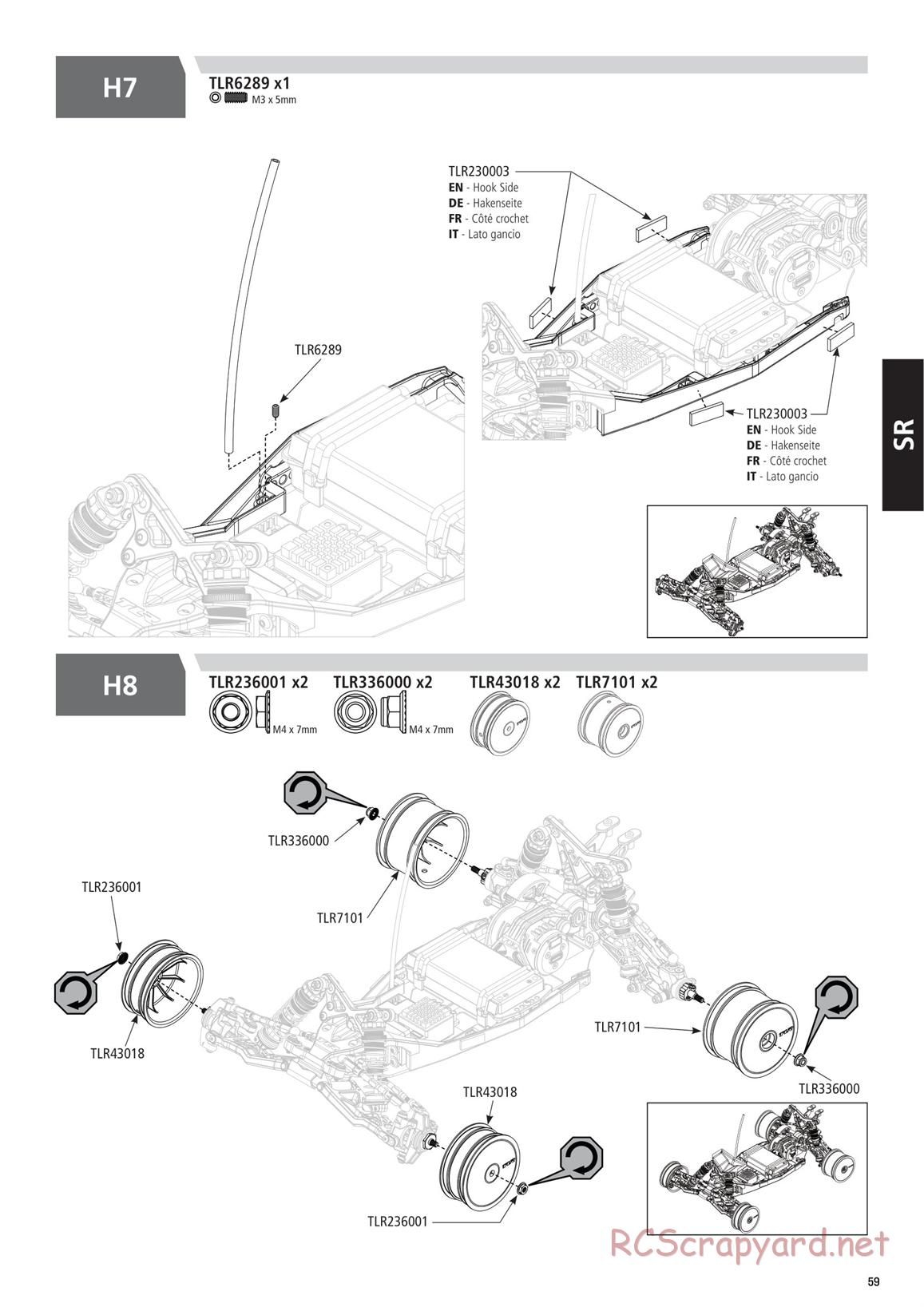 Team Losi - TLR 22 5.0 SR Race Spec - Manual - Page 59