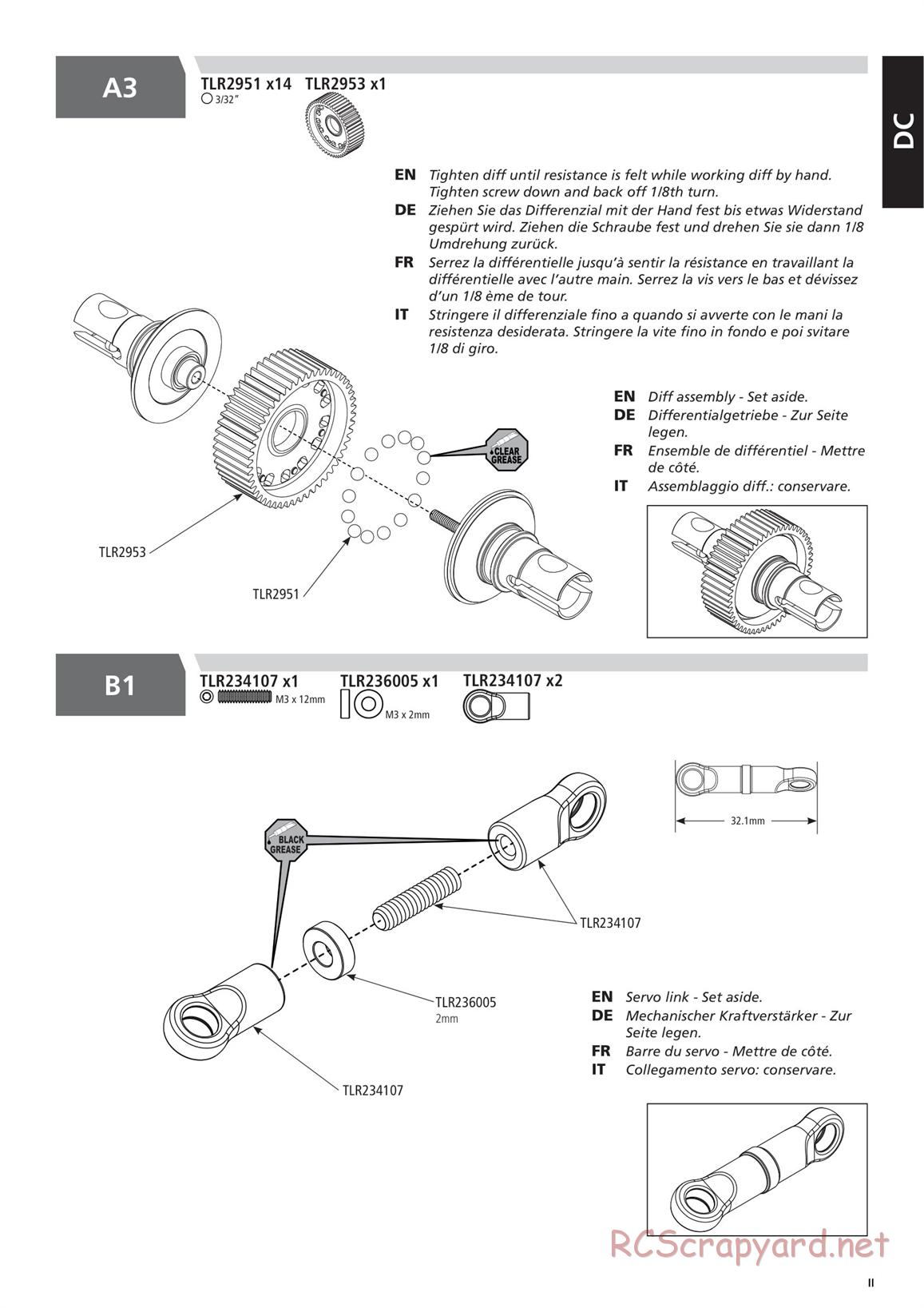 Team Losi - TLR 22 5.0 DC Race - Manual - Page 11