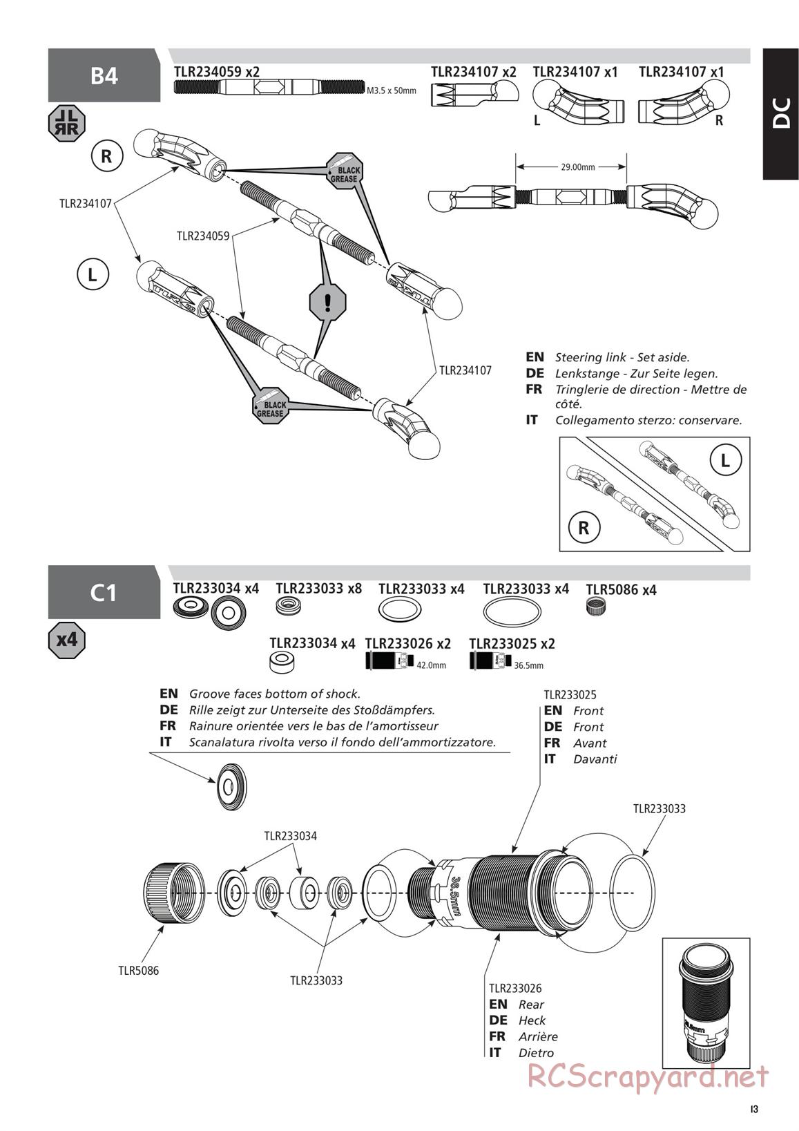 Team Losi - TLR 22 5.0 DC Race - Manual - Page 13
