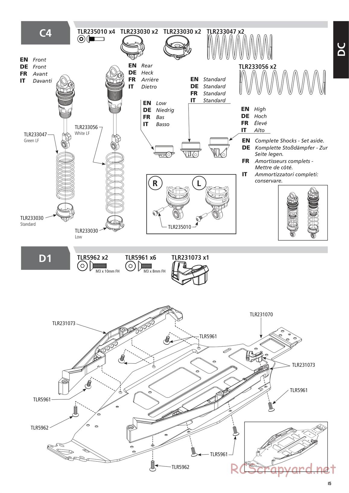 Team Losi - TLR 22 5.0 DC Race - Manual - Page 15