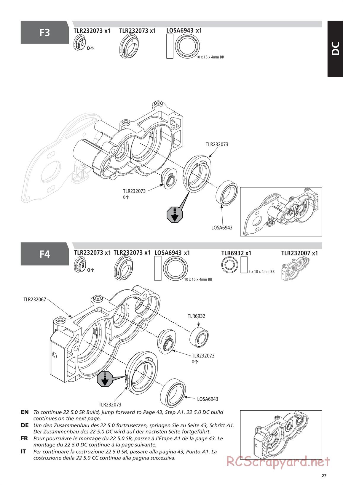 Team Losi - TLR 22 5.0 DC Race - Manual - Page 27
