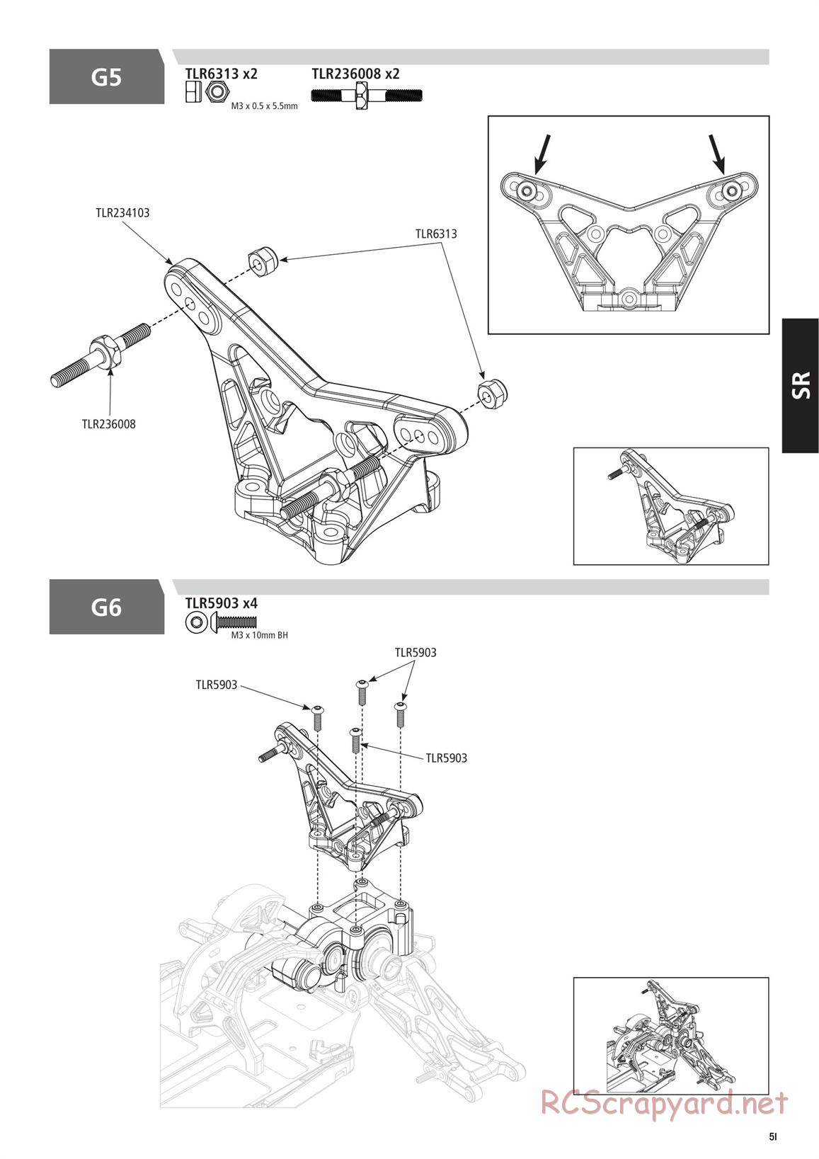 Team Losi - TLR 22 5.0 DC Race - Manual - Page 51