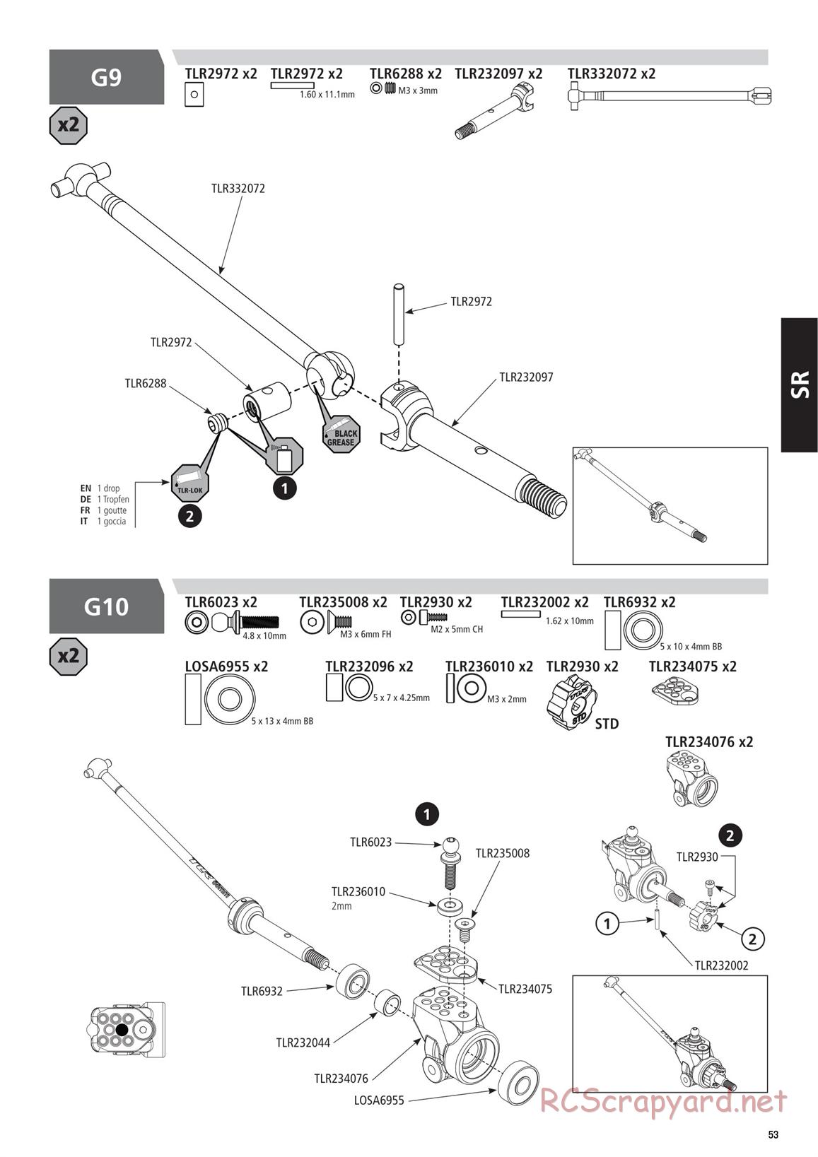 Team Losi - TLR 22 5.0 DC Race - Manual - Page 53