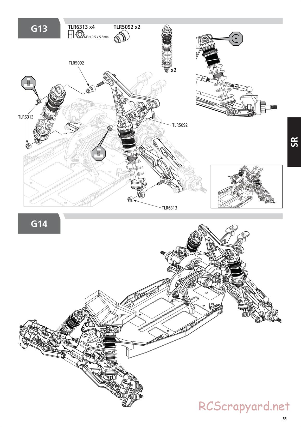 Team Losi - TLR 22 5.0 DC Race - Manual - Page 55