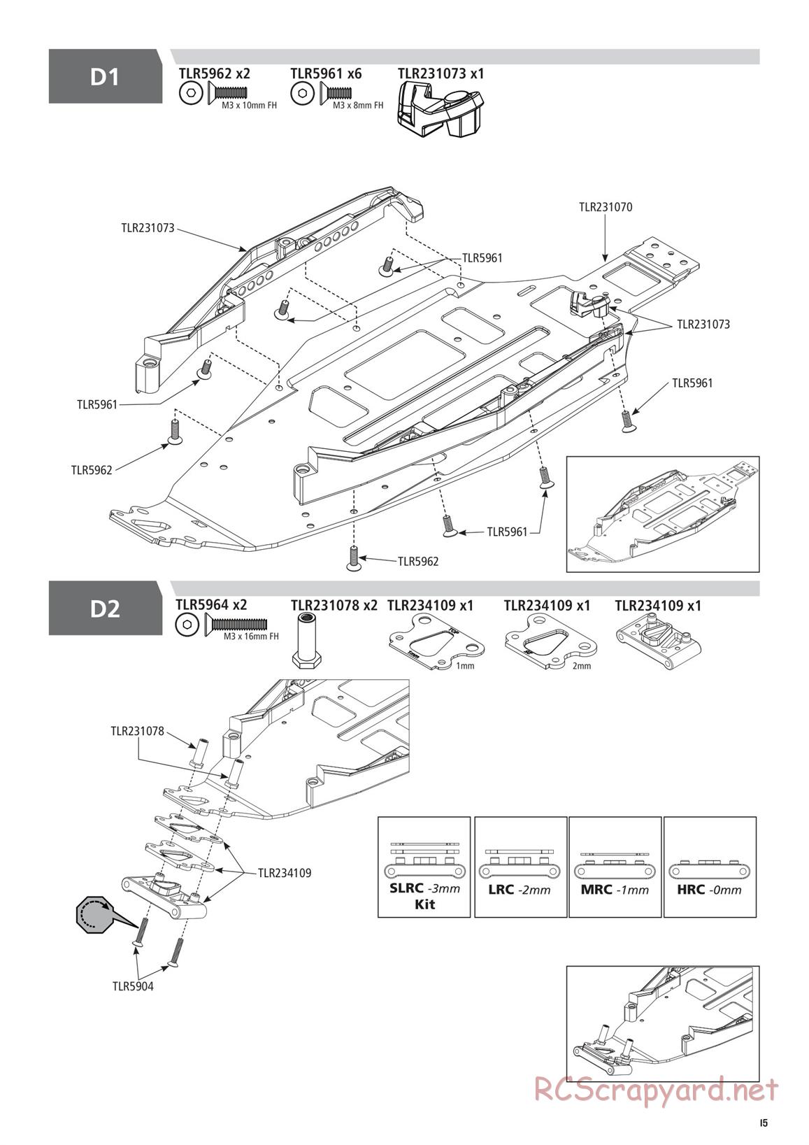 Team Losi - TLR 22 5.0 AC Race - Manual - Page 15