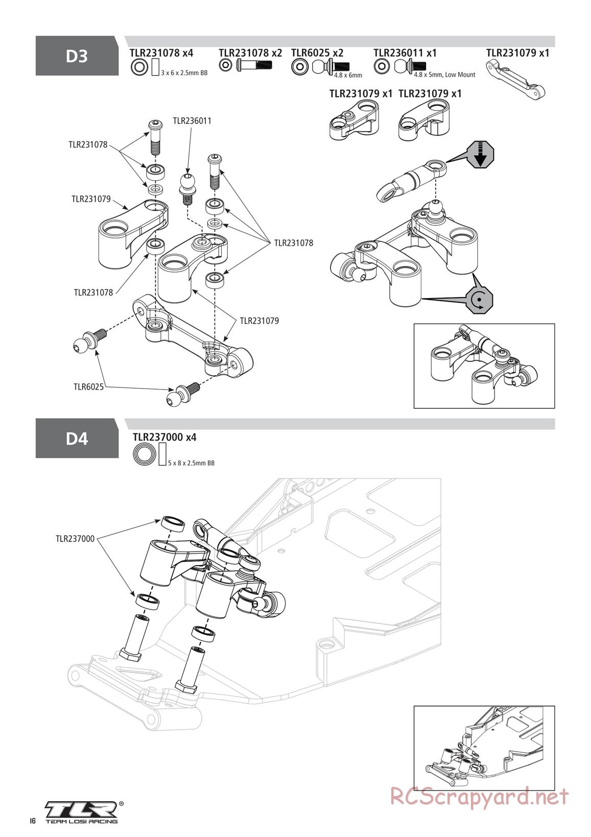 Team Losi - TLR 22 5.0 AC Race - Manual - Page 16