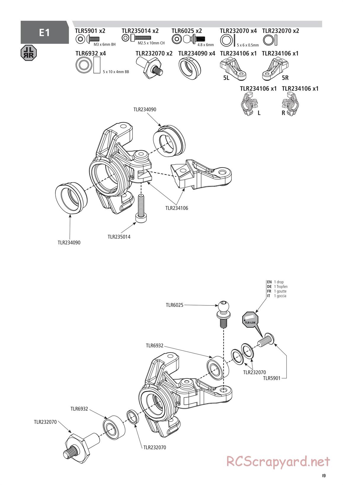 Team Losi - TLR 22 5.0 AC Race - Manual - Page 19