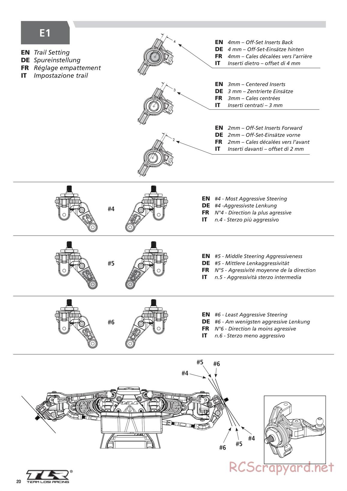 Team Losi - TLR 22 5.0 AC Race - Manual - Page 20