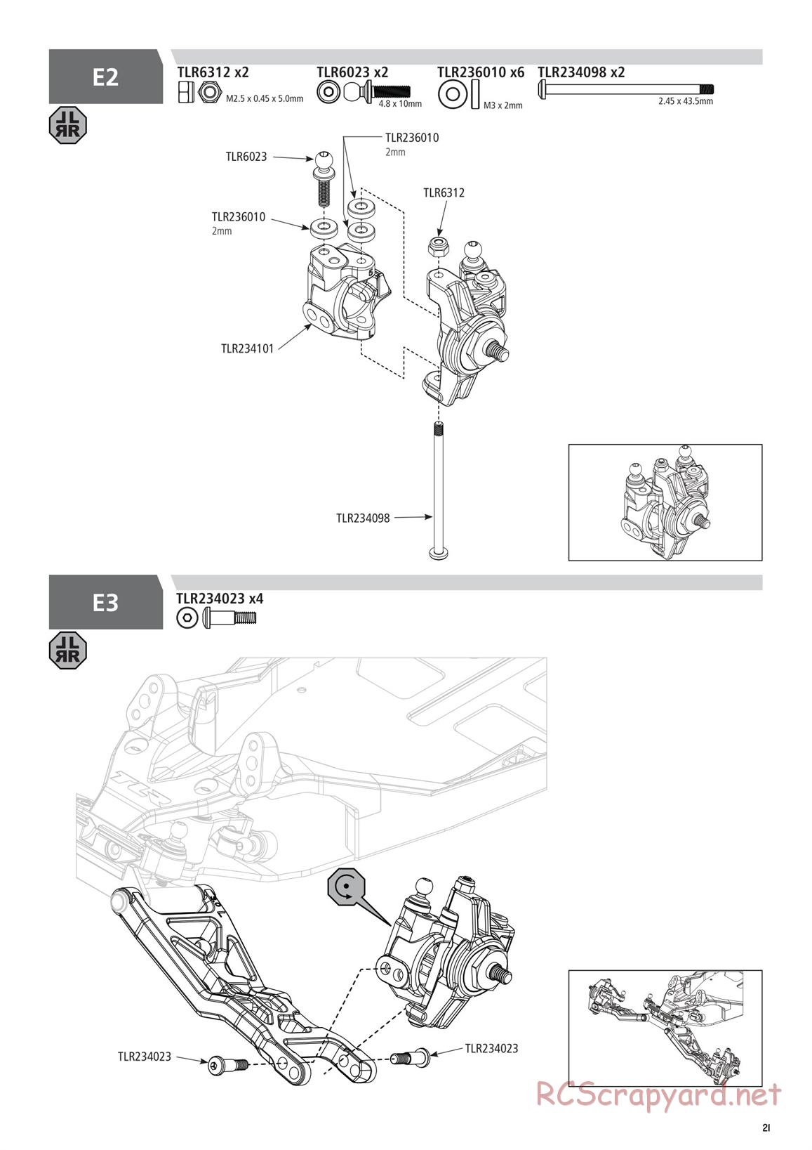 Team Losi - TLR 22 5.0 AC Race - Manual - Page 21